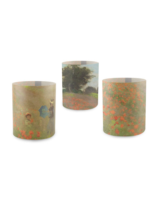 Kerzenschirm, Monet, Mohnfeld