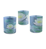 Candle shades, Monet, Water Lilies in evening light