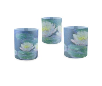 Candle shades, Monet, Water Lilies in evening light