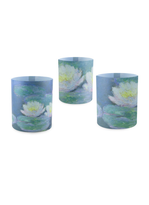 Candle shades, Monet, Water Lilies in evening light