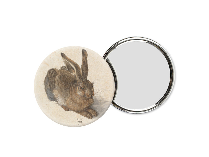 Pocket Mirror, Ø 60 mm, Dürer, Hare