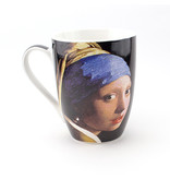 Conjunto: Taza y bandeja, Chica con un arete de perla, Vermeer