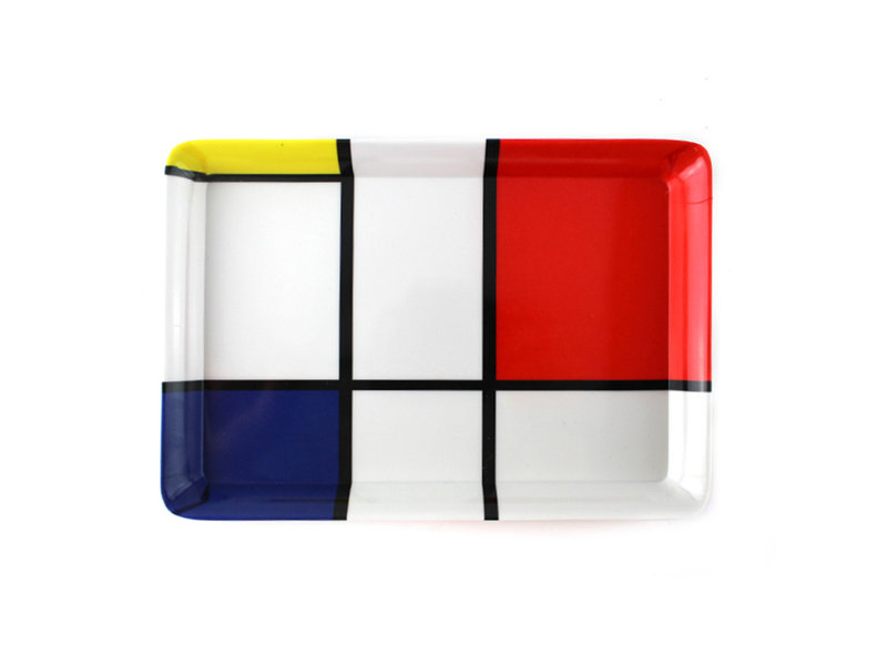 Ensemble: Tasse et plateau,  Mondrian