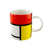 Ensemble: Tasse et plateau,  Mondrian