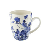 Set: Mug & tray, Delft blue birds,  Rijksmuseum