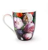Set: Mug & tray, De Heem, Flower Still Life