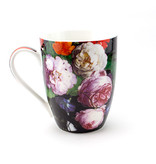 Set: Taza y bandeja, De Heem, Bodegón de flores