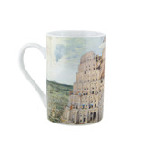 Set: Taza y bandeja, Breughel, Torre de Babel