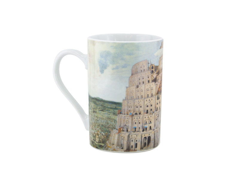 Set: Taza y bandeja, Breughel, Torre de Babel