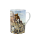 Ensemble: tasse et plateau, Breughel, tour de Babel