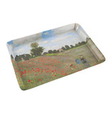 Mini dienblad , 21 x 14 cm, Monet, Veld met Klaprozen