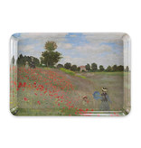 Mini dienblad , 21 x 14 cm, Monet, Veld met Klaprozen