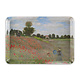 Mini bandeja, 21 x 14 cm, Monet, campo con amapolas