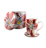 Set: Tasse/ étain / dessous de verre, Tulip Marrel, Rijksmuseum