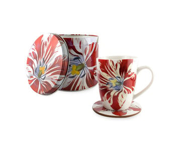 Set: Mug-tin- coaster, Tulip Marrel