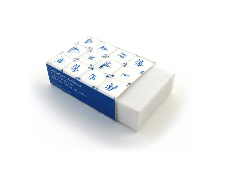 Eraser, Delft blue tiles