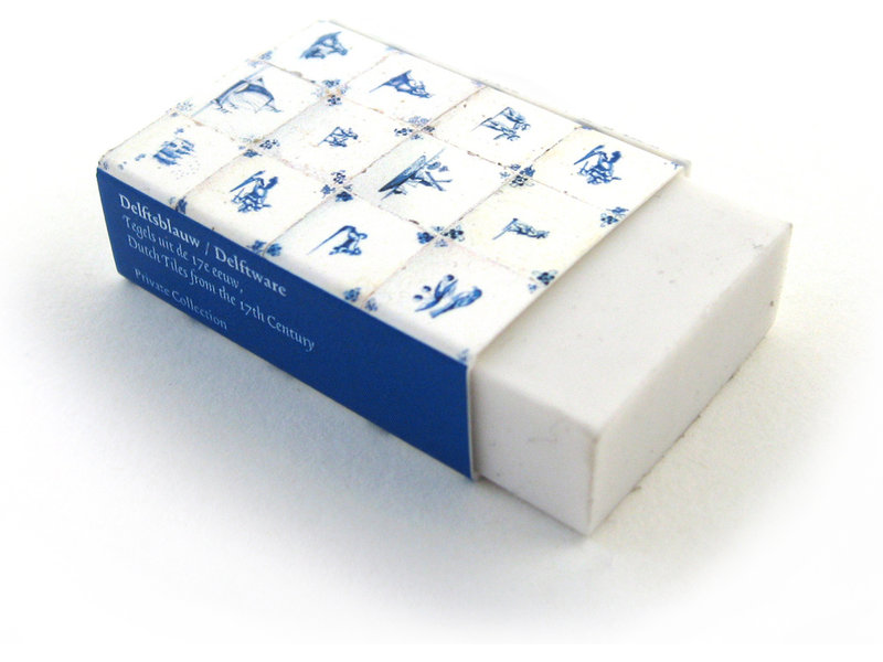 Eraser, Delft blue tiles