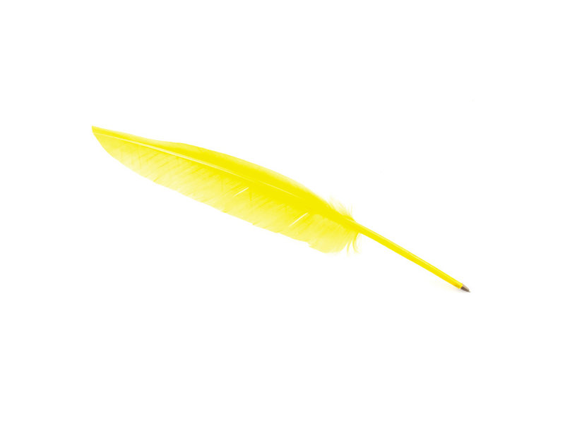 Pluma, amarillo