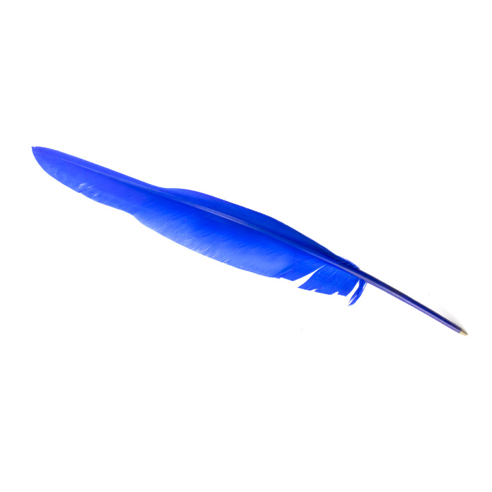 blue quill pen