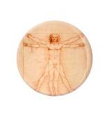 Pocket Mirror, Large, Ø 80 mm,  Da vinci, Vitruvian Man