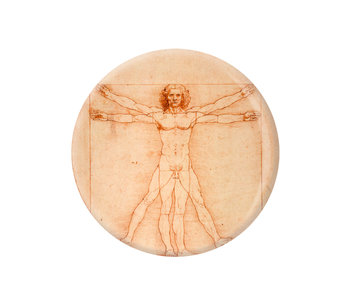 Miroir de poche,  Ø 80 mm, Da vinci, homme de Vitruve