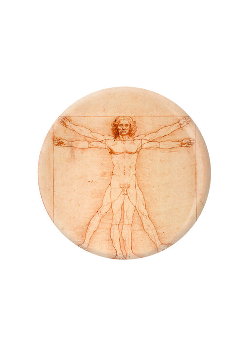 Spiegeltje, Ø 80 mm, Da vinci, Mens van Vitruvius