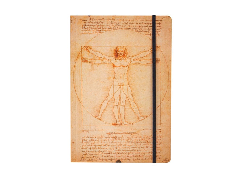 Softcover Book, A5, Leonardo da Vinci , The Vitruvian Man