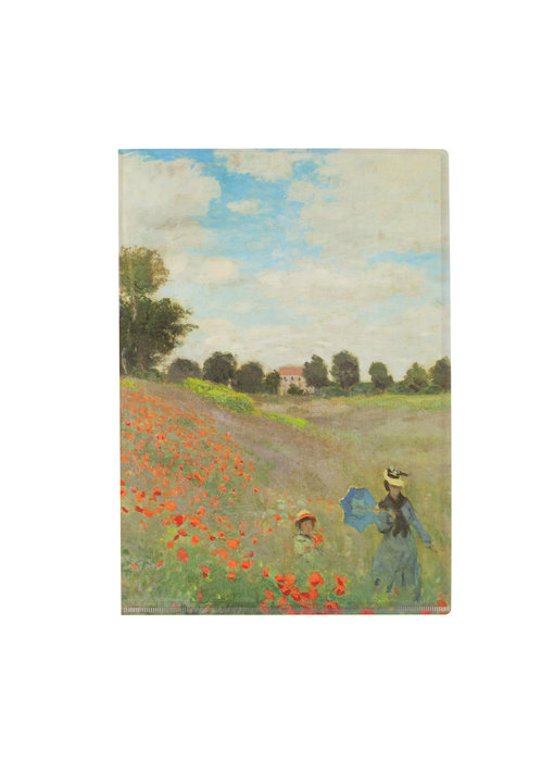 File Sheet A4, Monet, veld met klaprozen