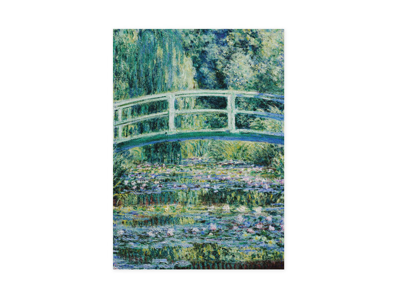 Paño de cocina, puente japonés, Monet