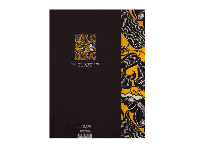 Softcover kunst schetsboek, Séguy, Bloemen met vlinders
