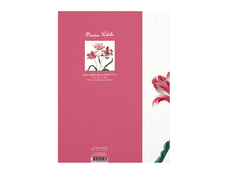Softcover kunst schetsboek, Merian, Drie tulpen