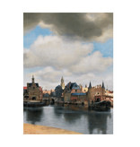 Softcover art sketchbook,  View of Delft, Vermeer