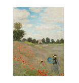 Carnet de croquis à couverture souple,  Monet, champ de coquelicots