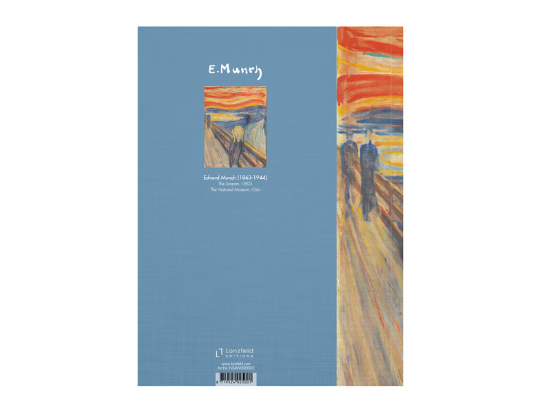 Softcover Kunst Skizzenbuch, Munch, Der Schrei