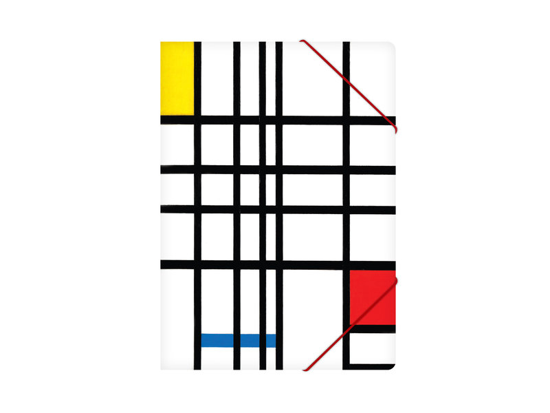 Carpeta archivadora de papel con cierre elástico, Mondriaan 2