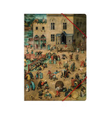 Paper file folder with elastic closure, Bruegel, Childsplaying