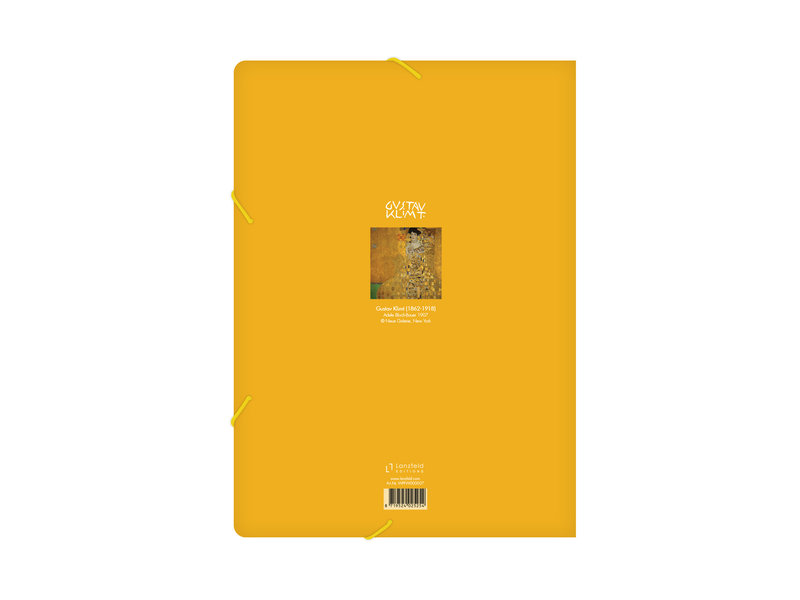 Chemise à dossier en papier avec fermeture élastique, Klimt
