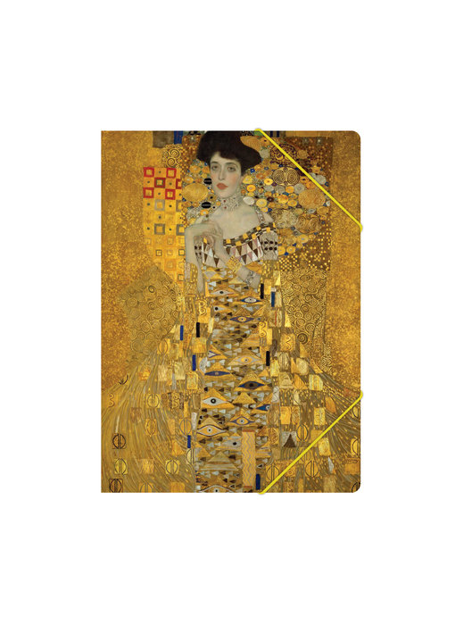 Paper file folder with elastic closure,A4, Klimt
