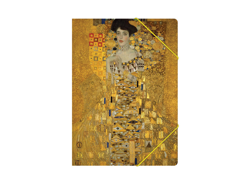 Paper file folder with elastic closure, Klimt