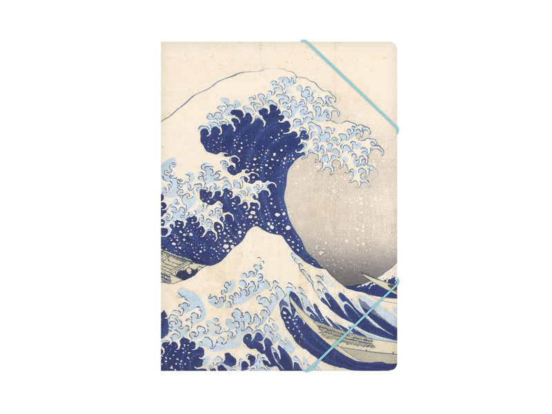 Carpeta archivadora de papel con cierre elástico, Hokusai, La gran ola