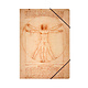 Paper file folder with elastic closure,A4, Da Vinci, Vitruvian Man