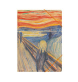 Carpeta archivadora de papel con cierre elástico, Munch, El grito