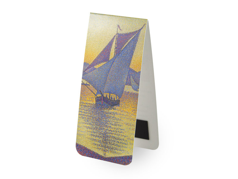 Magnetic Bookmark,  Paul Signac, The Port at Sunset