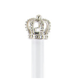 White pen with silver crown