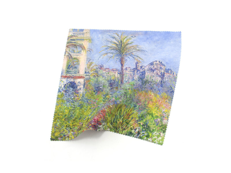 Paño para gafas, 18 x 18 cm, Claude Monet, Villas en Bordighera