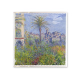 Paño para gafas, 18 x 18 cm, Claude Monet, Villas en Bordighera