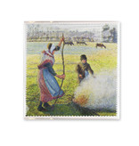 Chiffon pour objectif, 18 x 18 cm, Pissarro, Paysanne faisant du feu