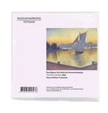 Brillenputztuch, 18x18 cm, Signac: Der Hafen bei Sonnenuntergang