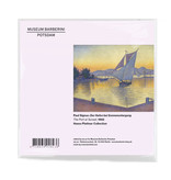 Lens cloth, 18x18 cm, Signac: The Port at Sunset