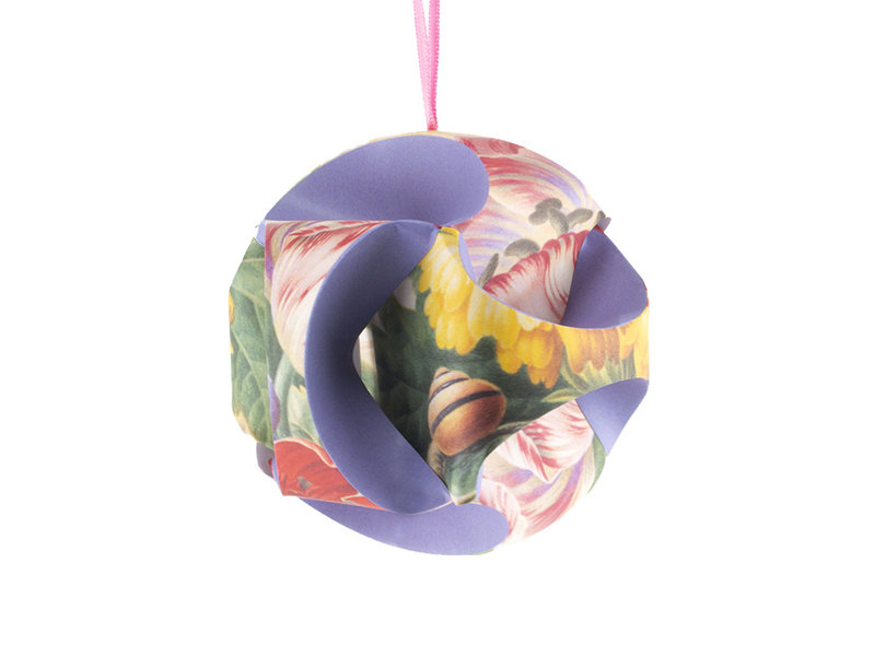 DIY Paper Christmas Ball, Flower still life Henstenburgh